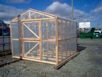 wood greenhouse plans